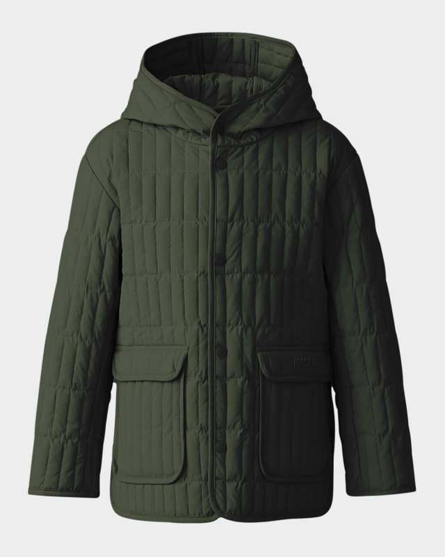 Kid's Spencer Light Down Vertically Quilted Jacket, Size 2-